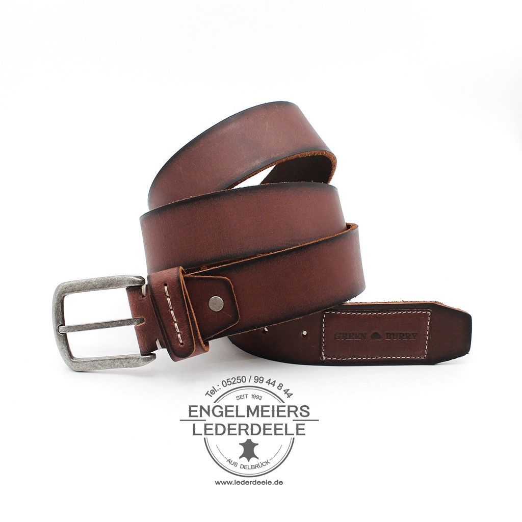 Leder Gürtel von Green Burry braun Herrengürtel