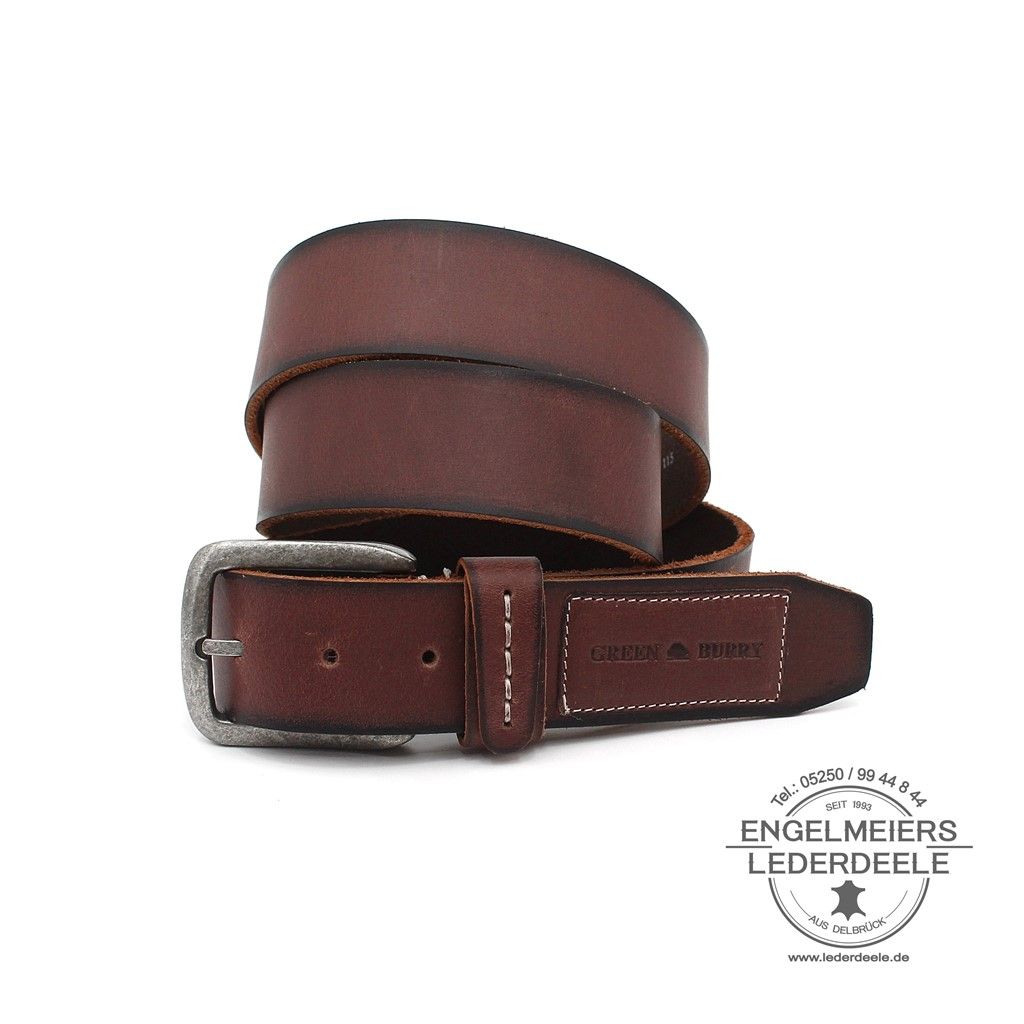 Leder Gürtel von Green Burry braun Herrengürtel