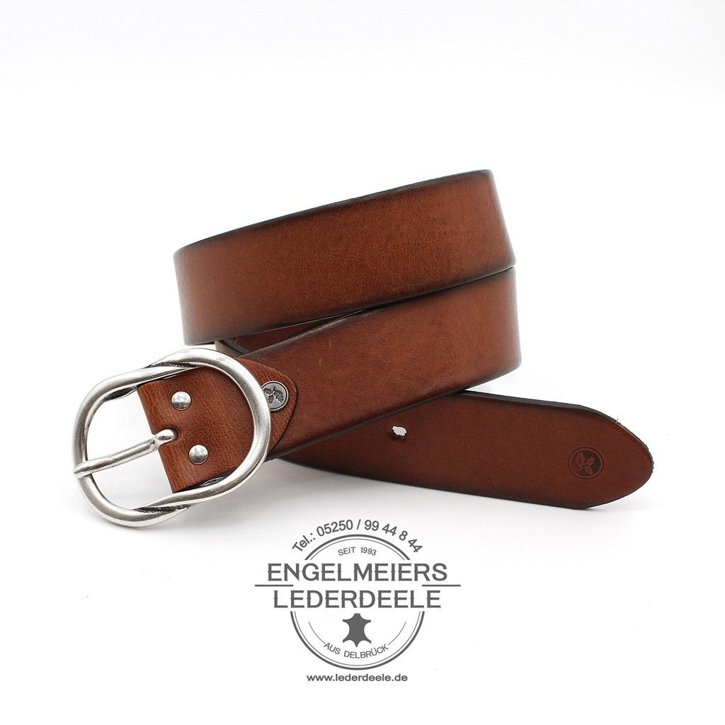 Damengürtel Andrea Green Belts cognac Produktansicht