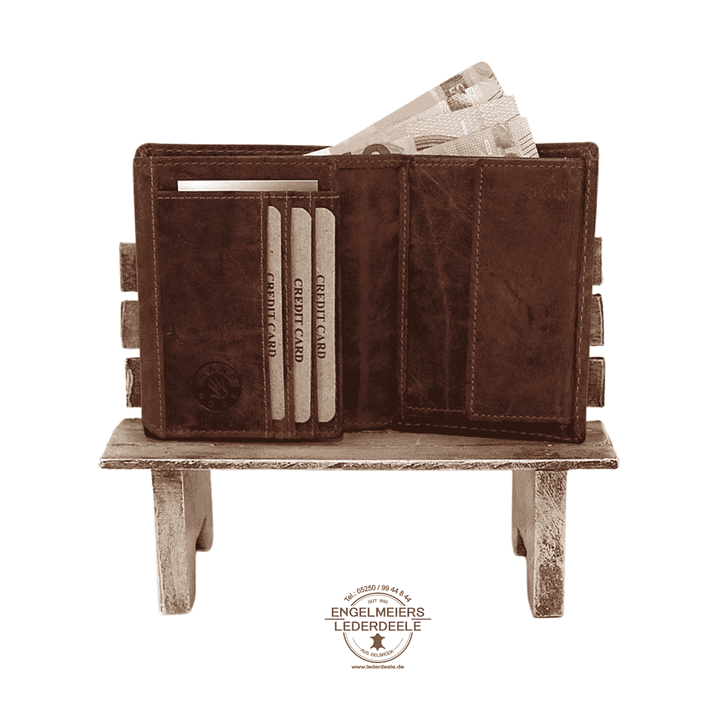 Portemonnaie Wildschein Jockey Club cognac Produktansicht