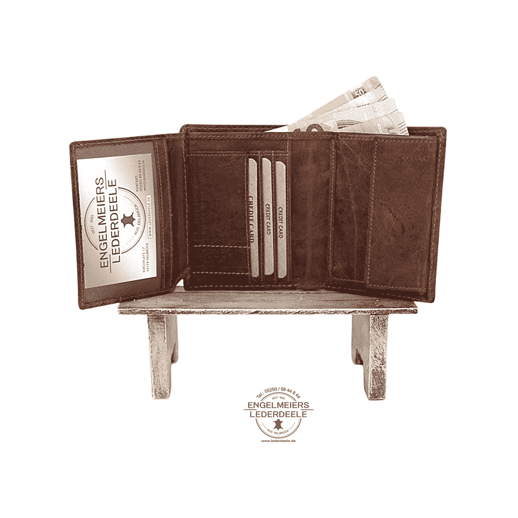 Portemonnaie Wildschein Jockey Club cognac Produktansicht