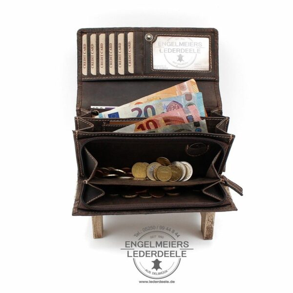 Portemonnaie Liane XL Jockey Club braun Produktansicht