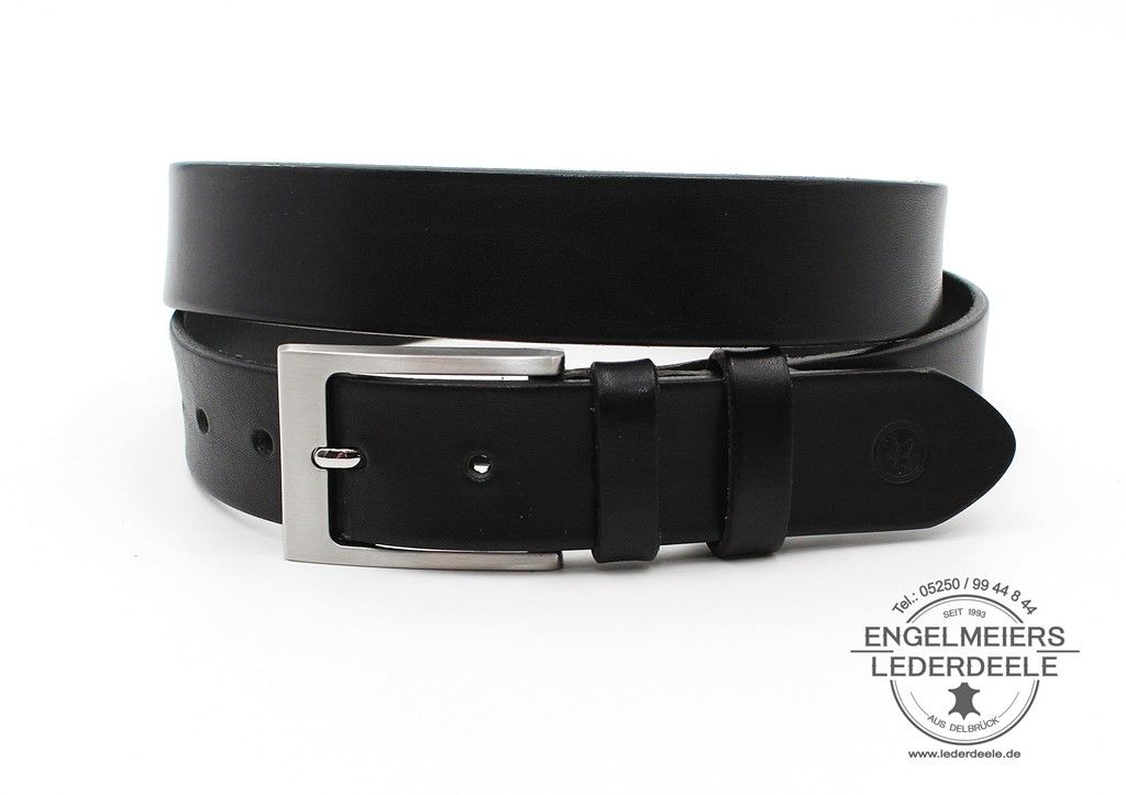 Ledergürtel Harry Green Belts schwarz Produktansicht