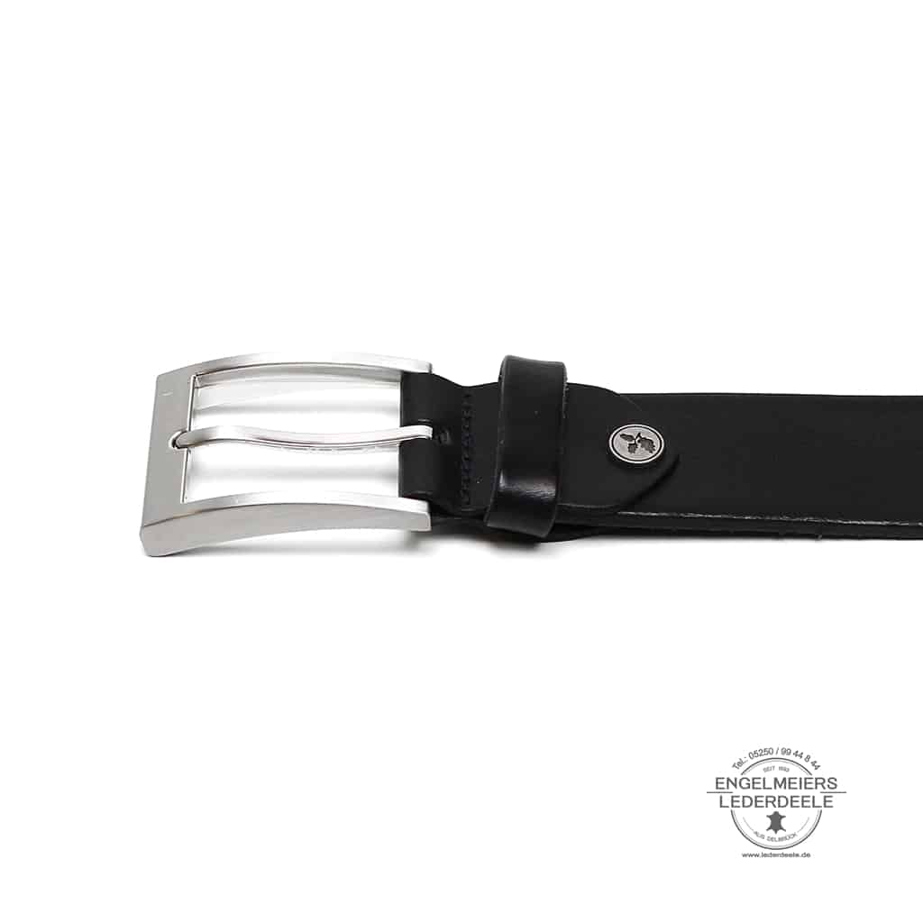 Herrengürtel Marc Green Belts schwarz Schließe