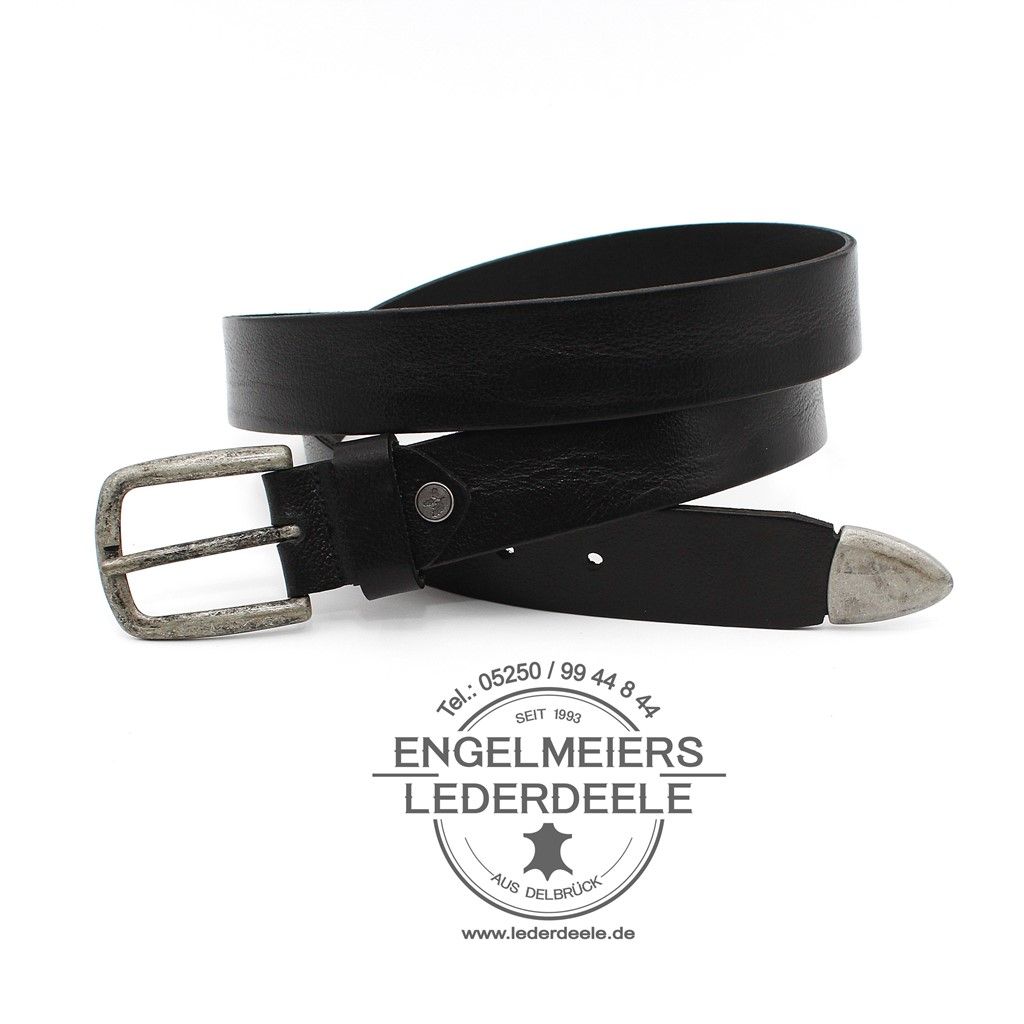 Herrengürtel Sammy Green Belts schwarz Produktansicht