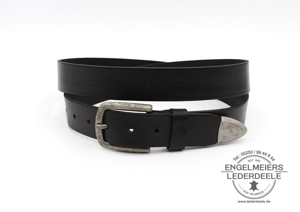 Herrengürtel Sammy Green Belts schwarz Produktansicht