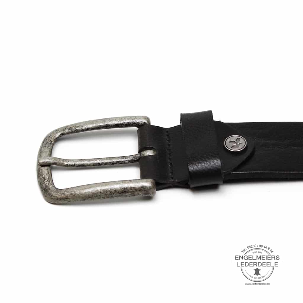 Herrengürtel Sammy Green Belts schwarz Schließe