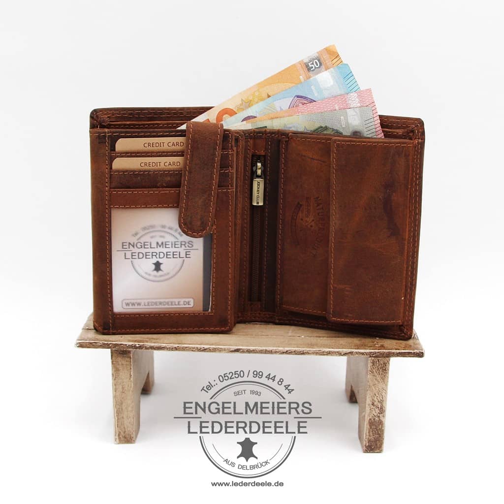 Jockey Club - 1190-25-2 Pferde Riegelbörse Jockey Club cognac Produktansicht