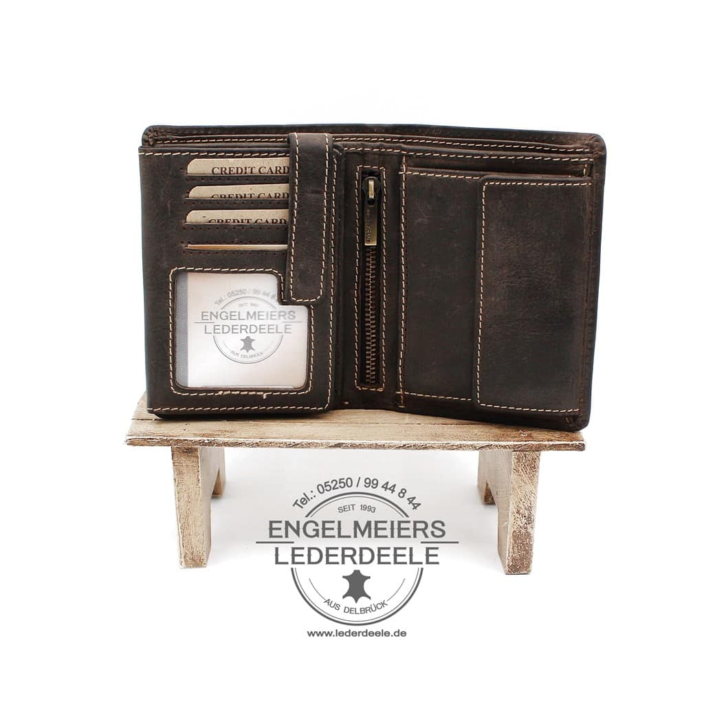 Jockey Club Portemonnaie- 8200-02-3 Toro Riegelbörse Hoch Jockey Club braun Produktansicht