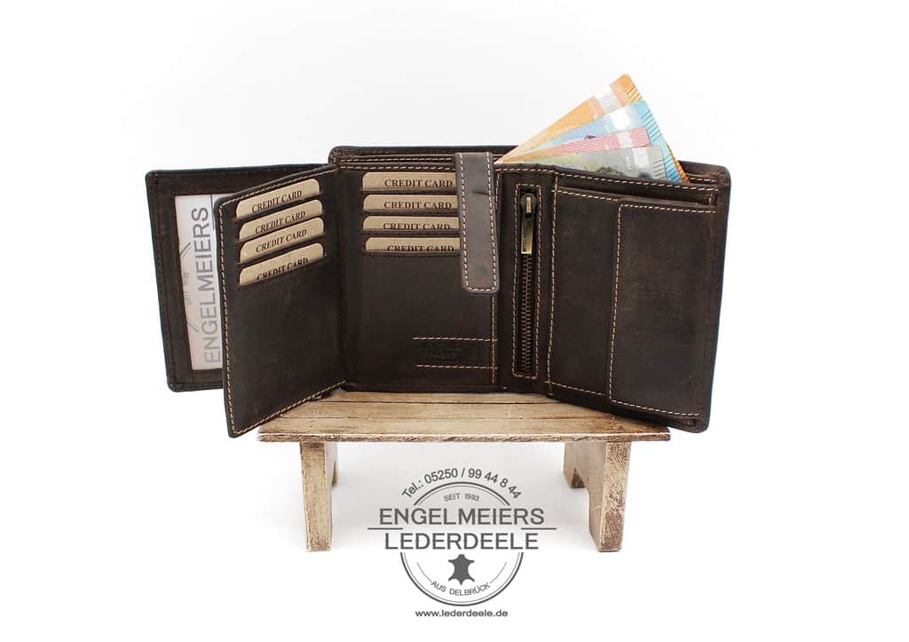 Jockey Club Portemonnaie- 8200-02-5 Toro Riegelbörse Hoch Jockey Club braun Produktansicht