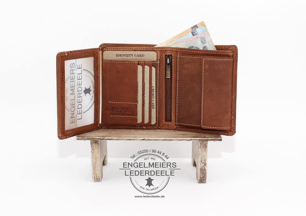 Toro Portemonnaie Hoch Jockey Club cognac Produktansicht