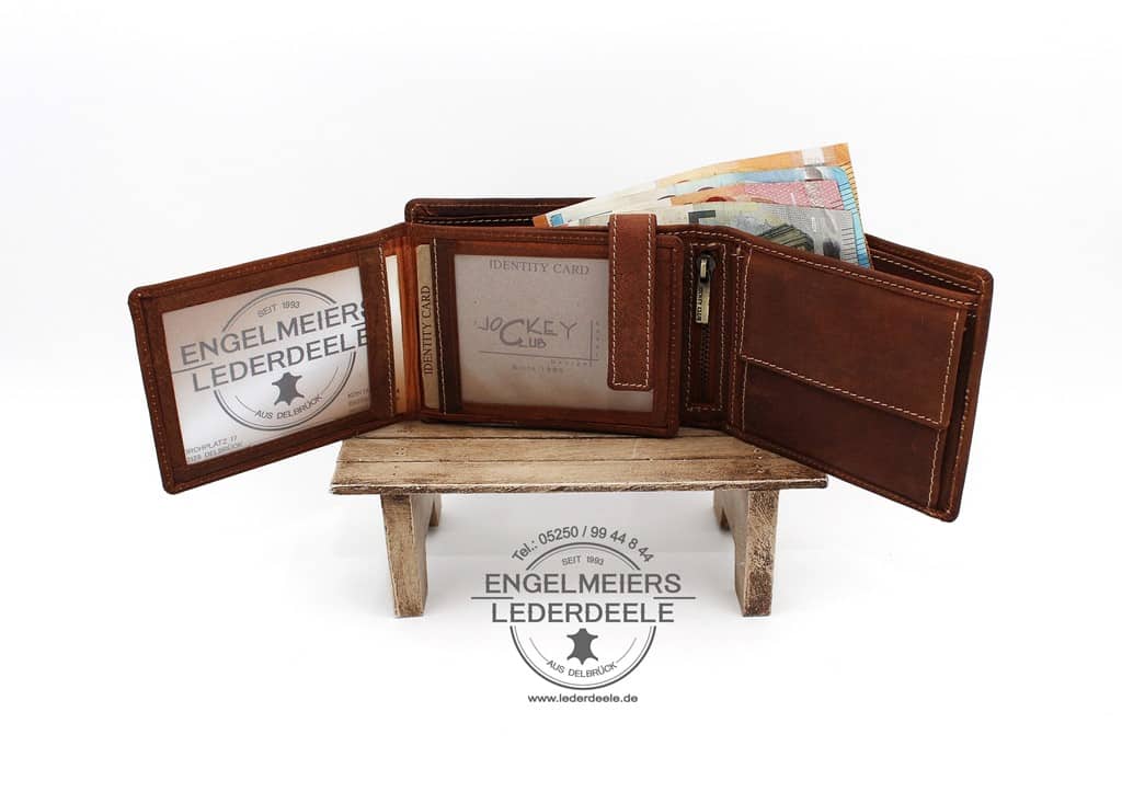 Jockey Club Portemonnaie- 8205-25-4 Toro Riegelbörse Quer Jockey Club cognac Produktansicht