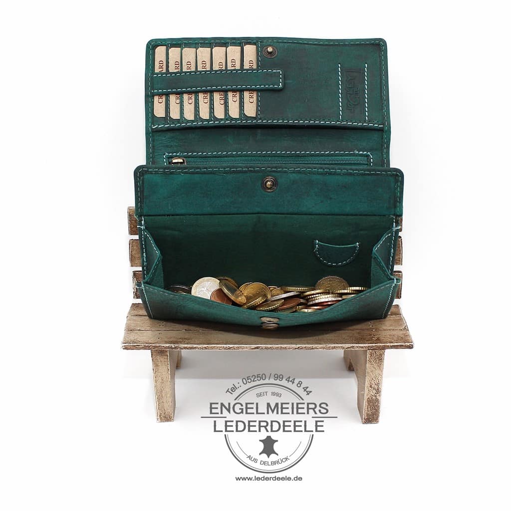 Jockey Club Portemonnaie - 8225-38-6 Toro Portemonnaie XL Jockey Club petrol Produktansicht