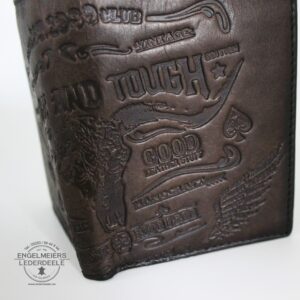 Rough and Touch Portemonnaie Jockey Club Detailaufnahme