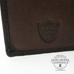 Rough and Touch Portemonnaie Jockey Club Detailaufnahme
