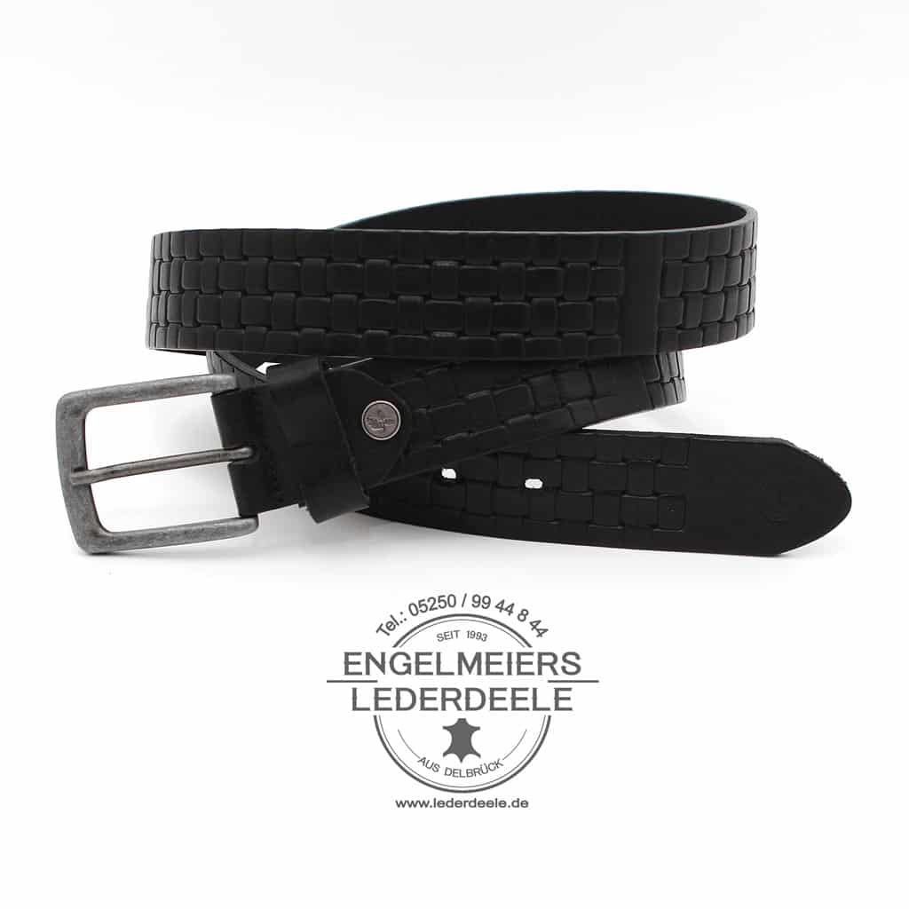 Herrengürtel Vitus Green Belts schwarz Produktansicht