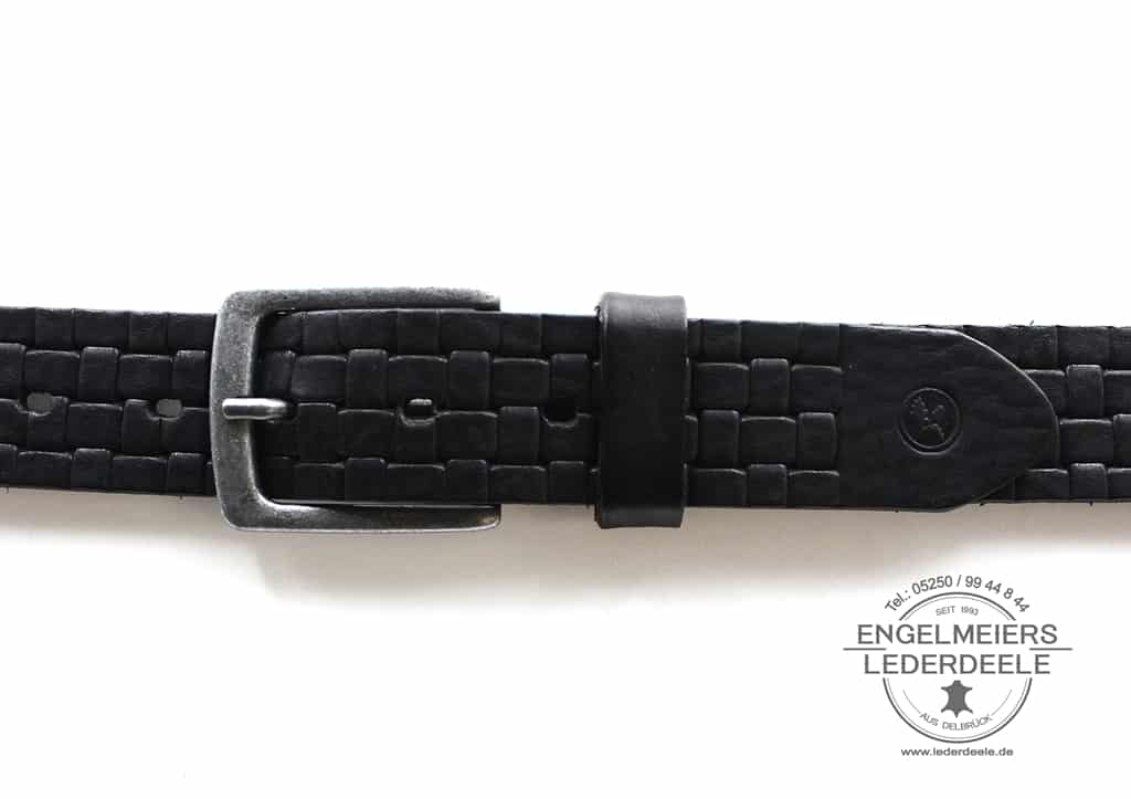 Herrengürtel Vitus Green Belts schwarz Produktansicht