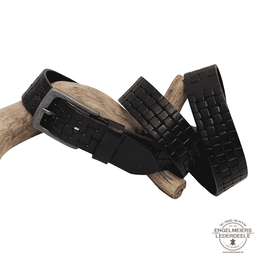 Herrengürtel Vitus Green Belts schwarz Produktansicht