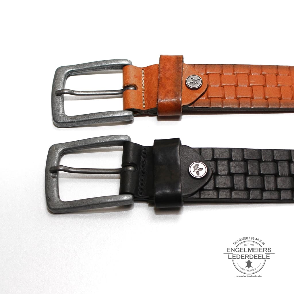 Herrengürtel Vitus Green Belts Detailaufnahme