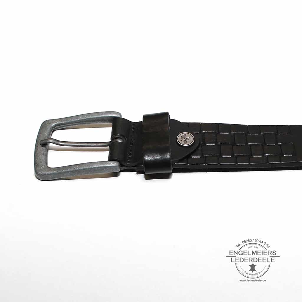 Herrengürtel Vitus Green Belts schwarz Schließe