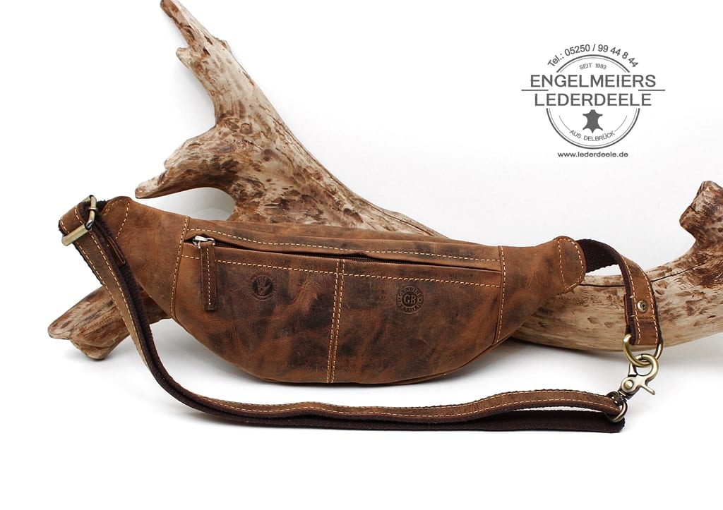 GB- 221-25- 2 Bauchtasche lovely & simple Sattelbraun Green Burry - Produktansicht