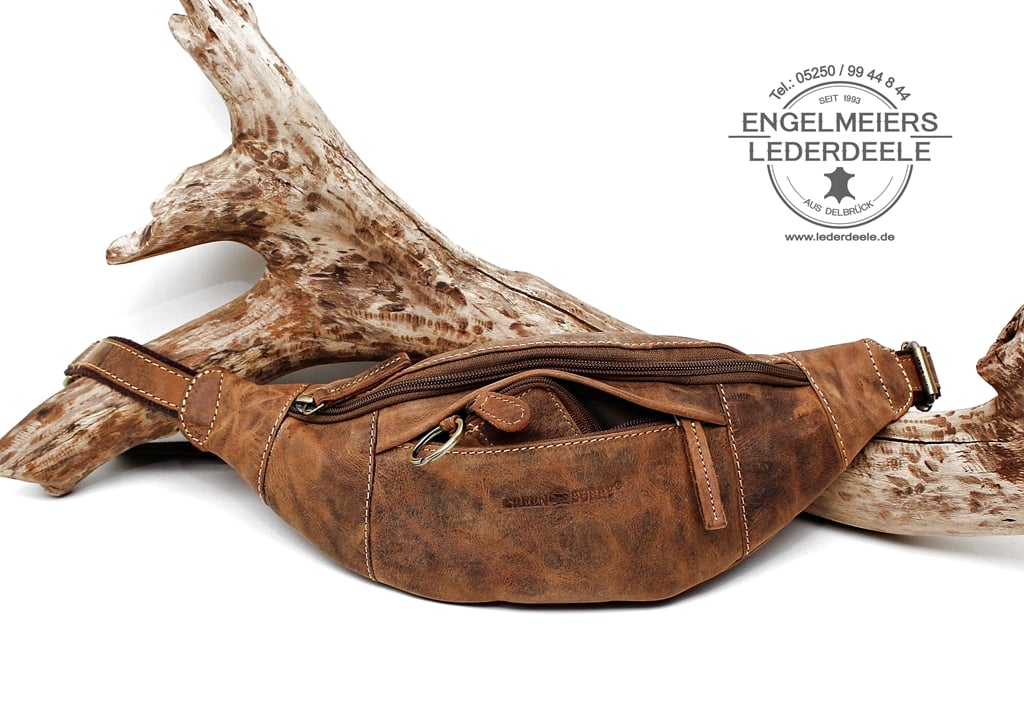 GB- 221-25- 3 Bauchtasche lovely & simple Sattelbraun Green Burry - Produktansicht