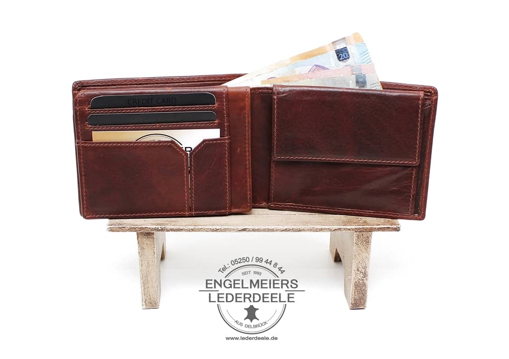 J- 8404-braun- 3 Rind-Anilin Ausleger Quer - Innenaufnahme Colorado Kollektion