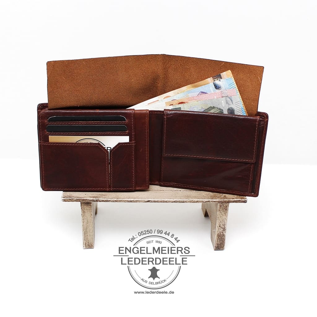 J- 8404-braun- 5 Rind-Anilin Ausleger Quer - Innenaufnahme Colorado Kollektion