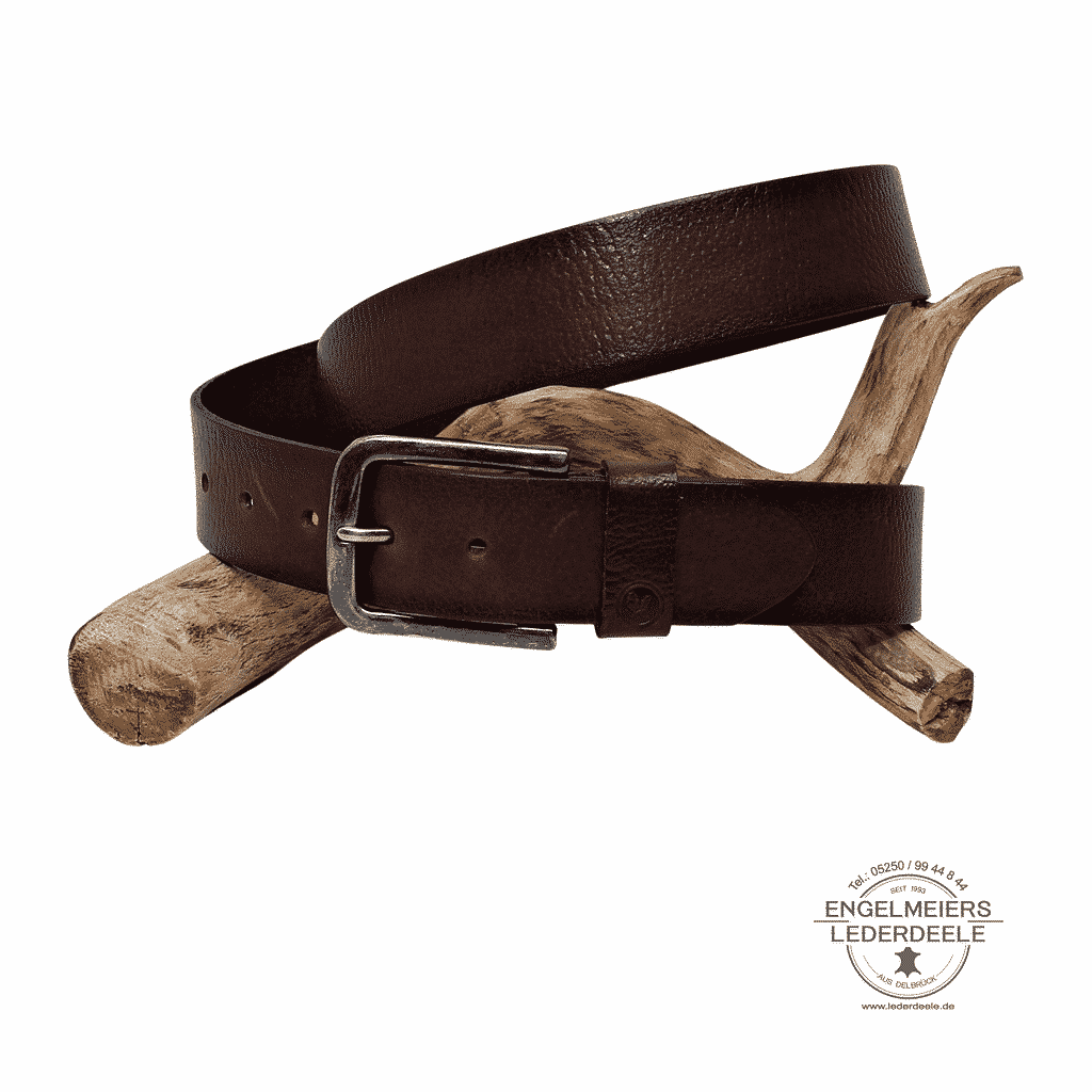 Herrengürtel Dave Green Belts braun Schaltfläche