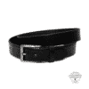 schwarzer Herrengürtel Finley von Green Belts. Leder Gürtel schwarz für Herren in 3,5cm - Gürtelschnalle, Dornschließe