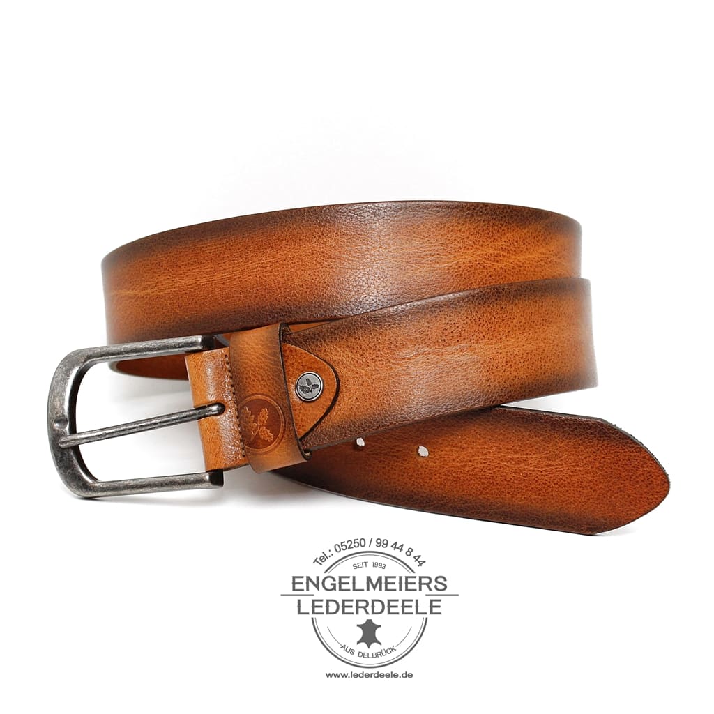 Herrengürtel Sean Green Belts cognac Produktansicht