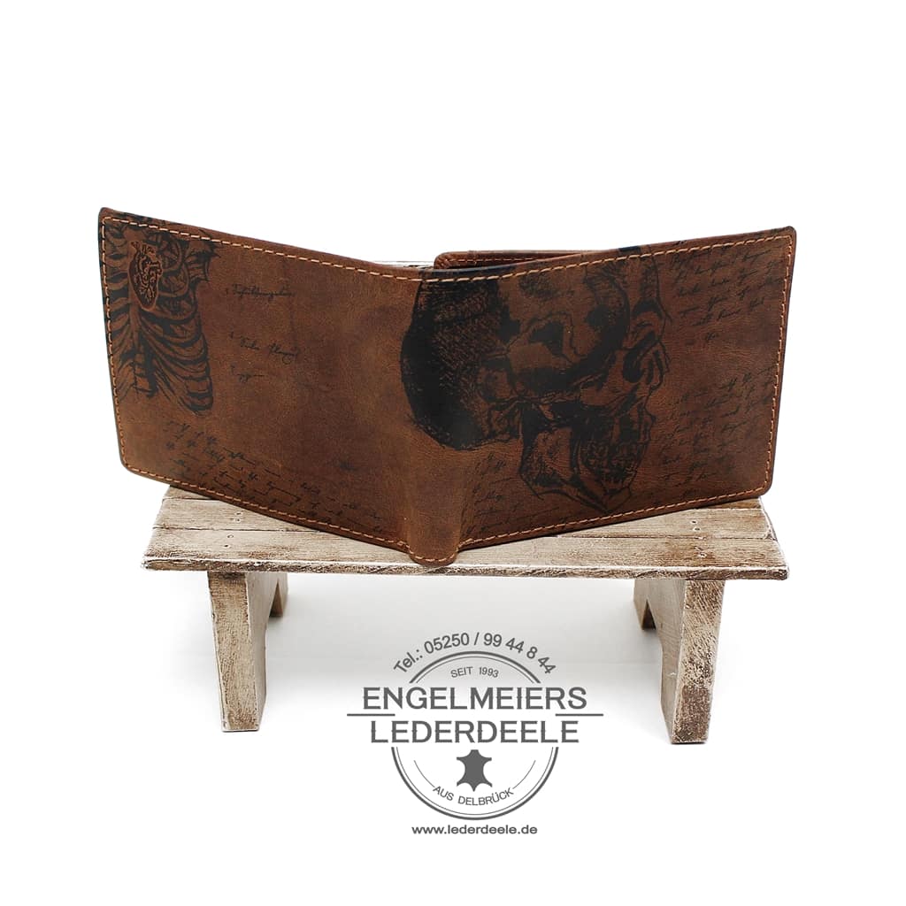 Herrenbörse Quer da Vinci |  J-8724-25 Herrenbörse Quer da Vinci Jockey Club cognac Produktansicht