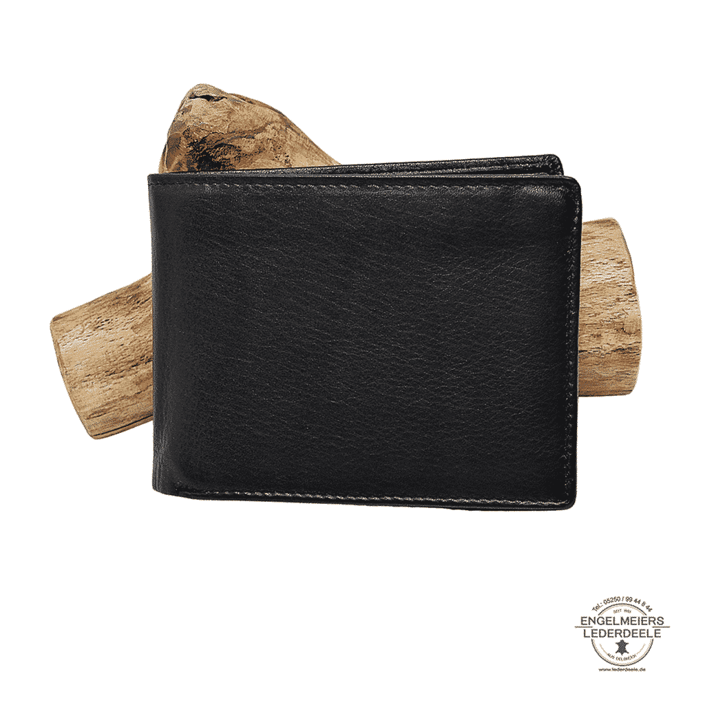 Riegelbörse Massala Jockey Club schwarz Schaltfläche