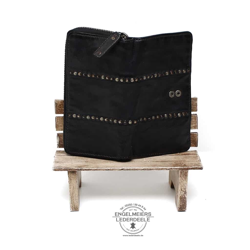 Portemonnaie Ziernieten groß Jockey Club J-8252-01-2 Damen Portemonnaie Ziernieten groß Jockey Club schwarz Produktansicht