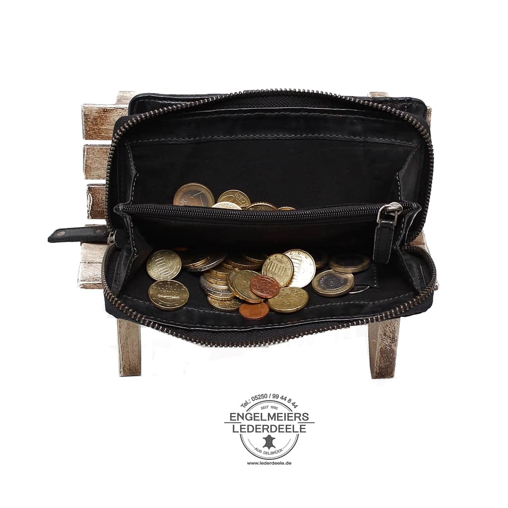 Portemonnaie Ziernieten groß Jockey Club J-8252-01-4 Damen Portemonnaie Ziernieten groß Jockey Club schwarz Produktansicht