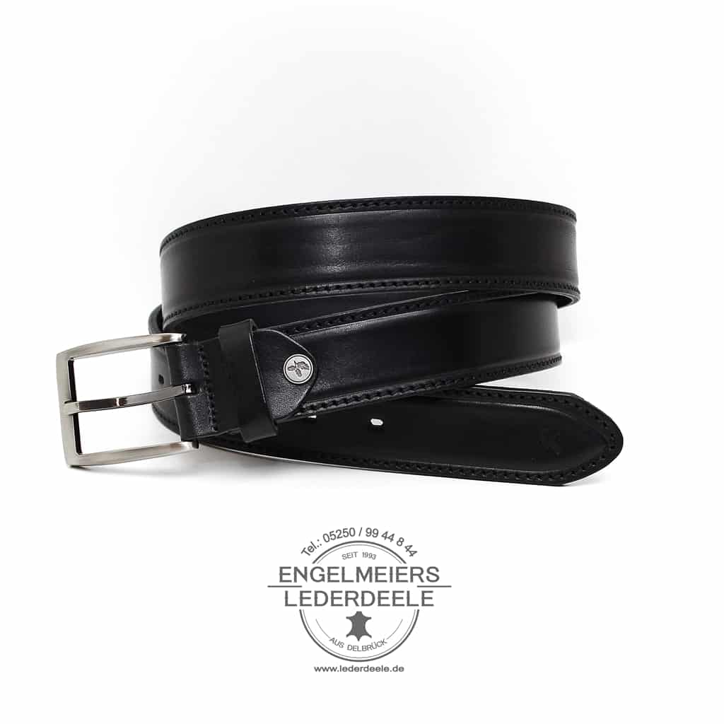 GB- Derry-schwarz- 1 Herrengürtel Derry Green Belts schwarz Produktansicht