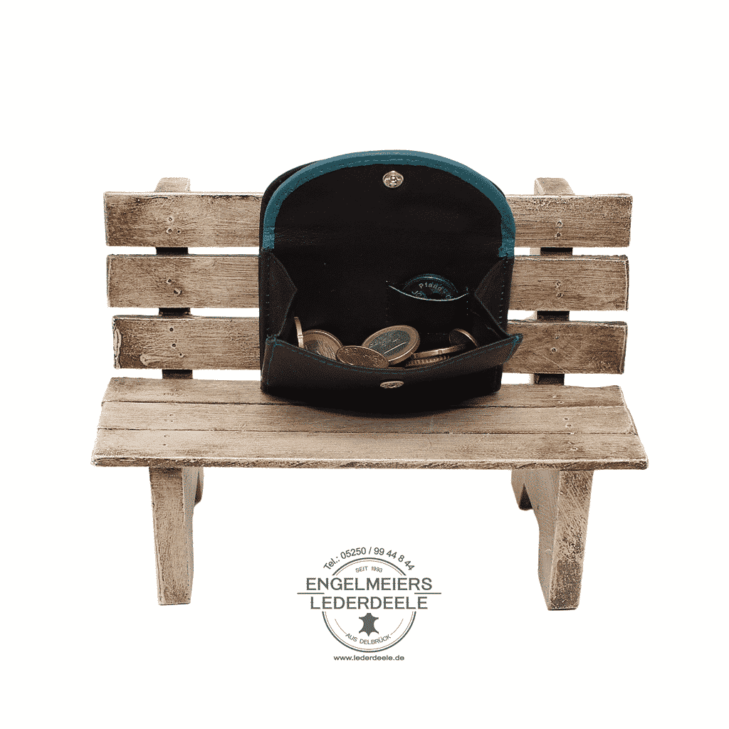 J- 1435-99-schwarz-petrol- 6 kleine Geldbörse Jockey Club schwarz/petrol Produktansicht