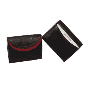 kleine Geldbörse Jockey Club schwarz/rot