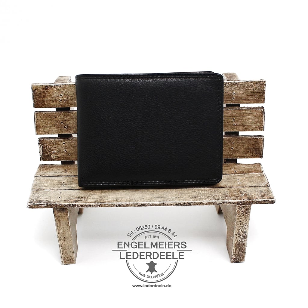 Jockey Club Portemonnaie - 8344-01-1 Basic Portemonnaie RFID Querformat Jockey Club schwarz Produktansicht