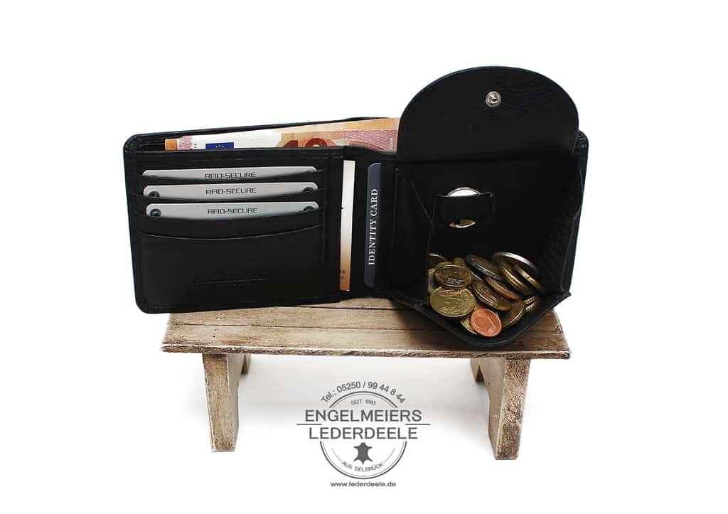 Jockey Club Portemonnaie- 8346-01-4 Basis Portemonnaie RFID Jockey Club schwarz Produktansicht