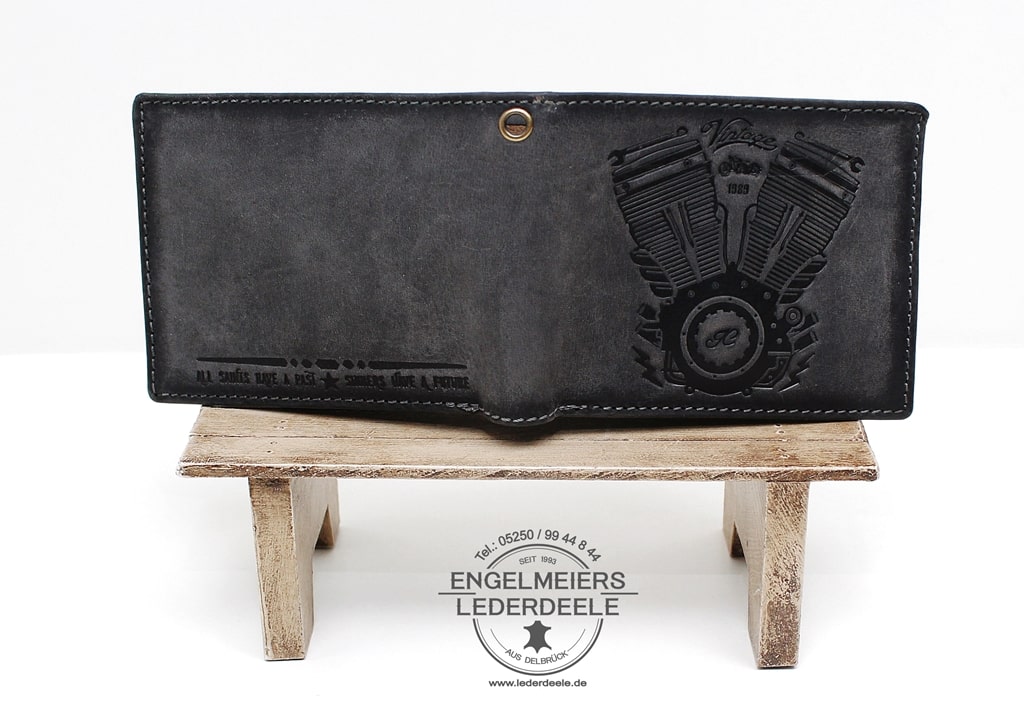 Jockey Club - 1854-34- 2 Portemonnaie V-Motor Querformat grau Jockey Club Produktansicht