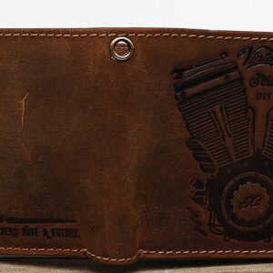Portemonnaie V-Motor Querformat Jockey Club Detailaufnahme