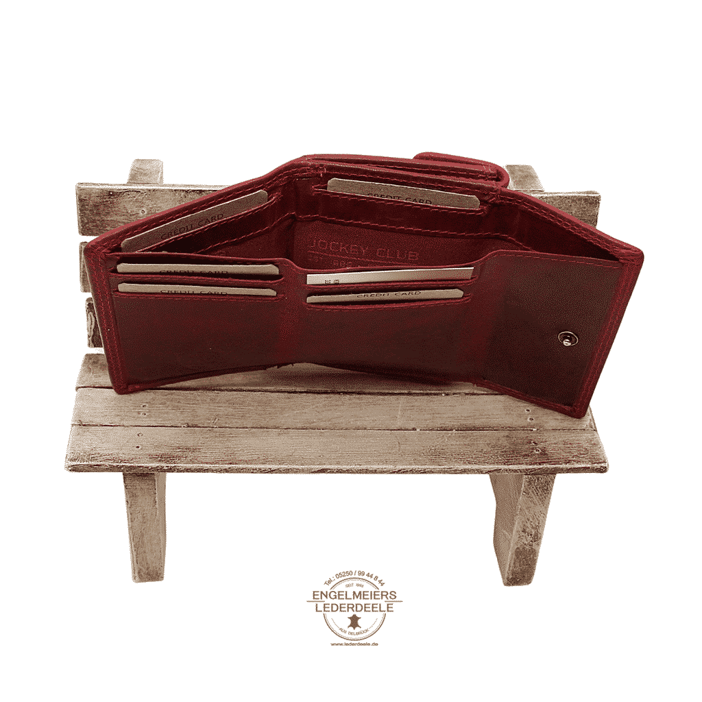 Jockey Club - 8073-10- 6 Wende Portemonnaie midi Jockey Club kirsch-rot/berry Produktansicht