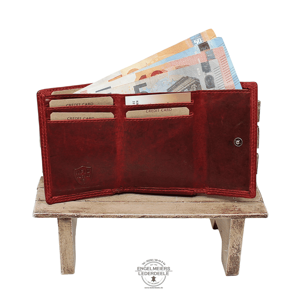 Jockey Club - 8073-10- 7 Wende Portemonnaie midi Jockey Club kirsch-rot/berry Produktansicht
