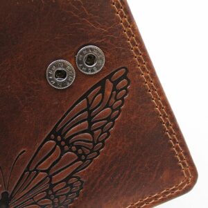 Damenbörse Schmetterling midi Jockey Club Detailaufnahme