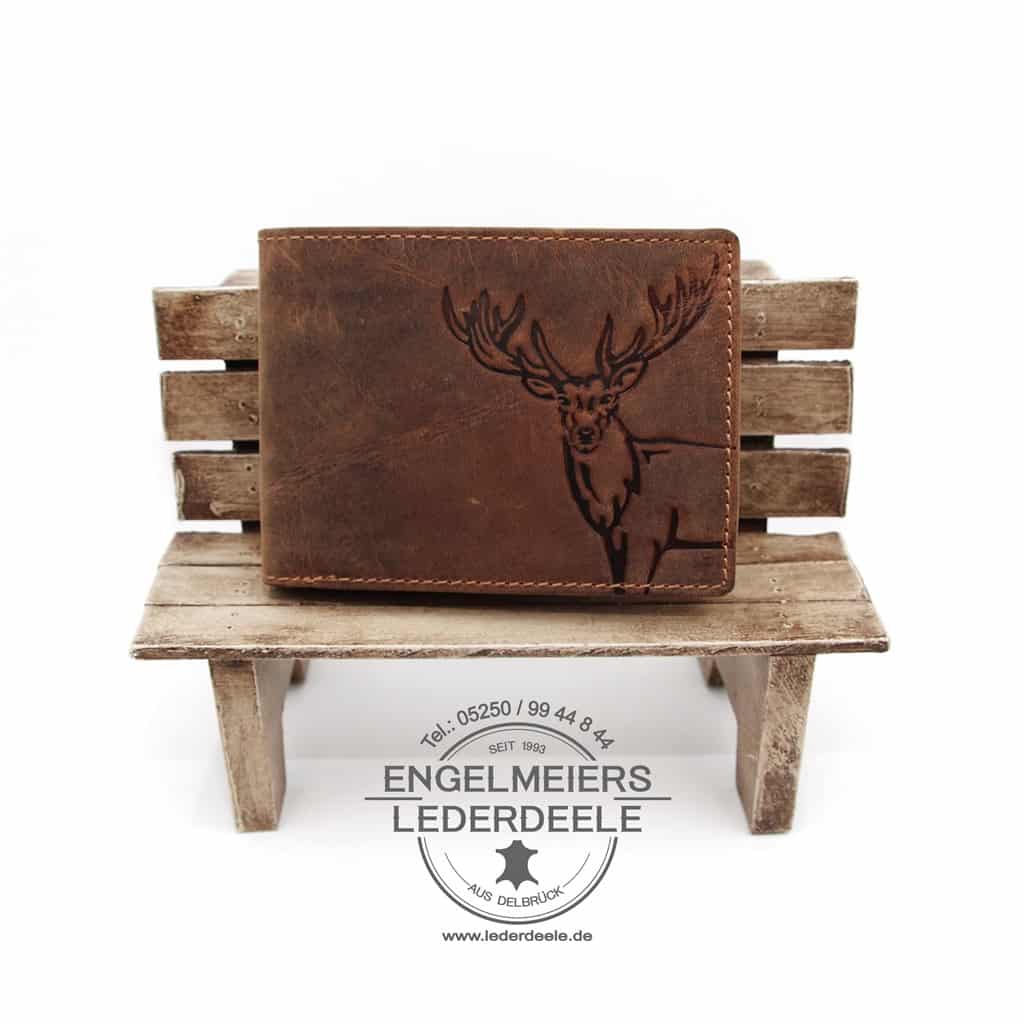 Hirsch Portemonnaie Jockey Club cognac Produktansicht