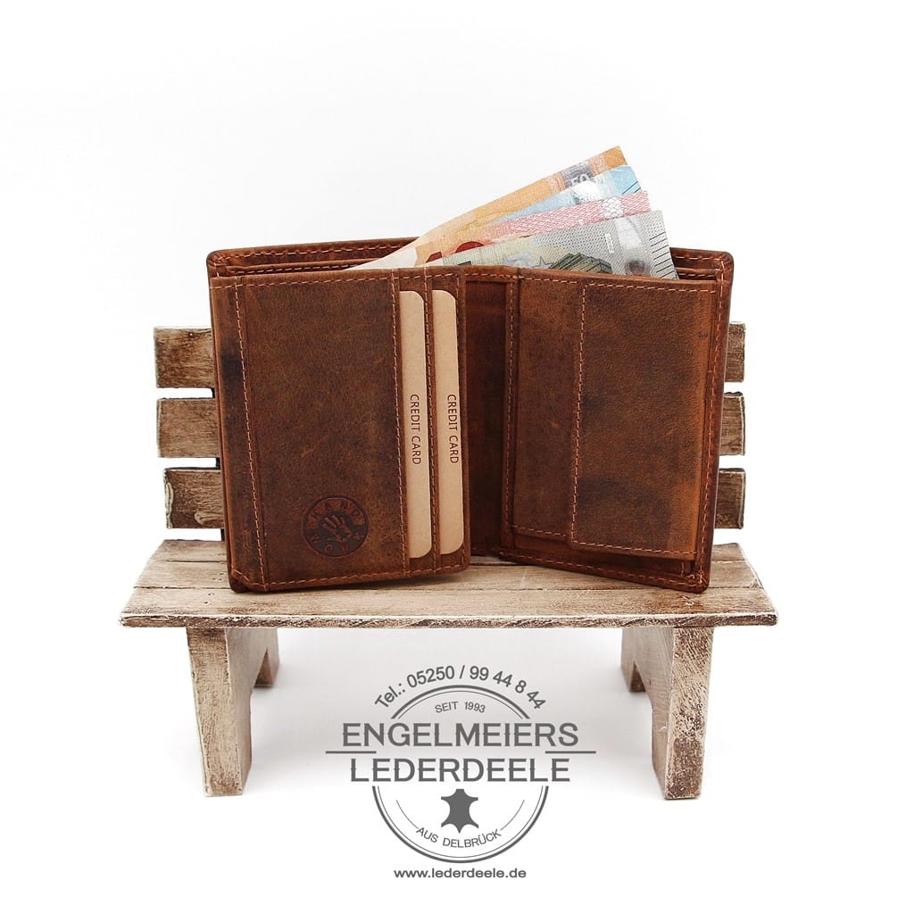 Jockey Club - 1458-25-3 Portemonnaie Hecht midi Jockey Club cognac Produktansicht