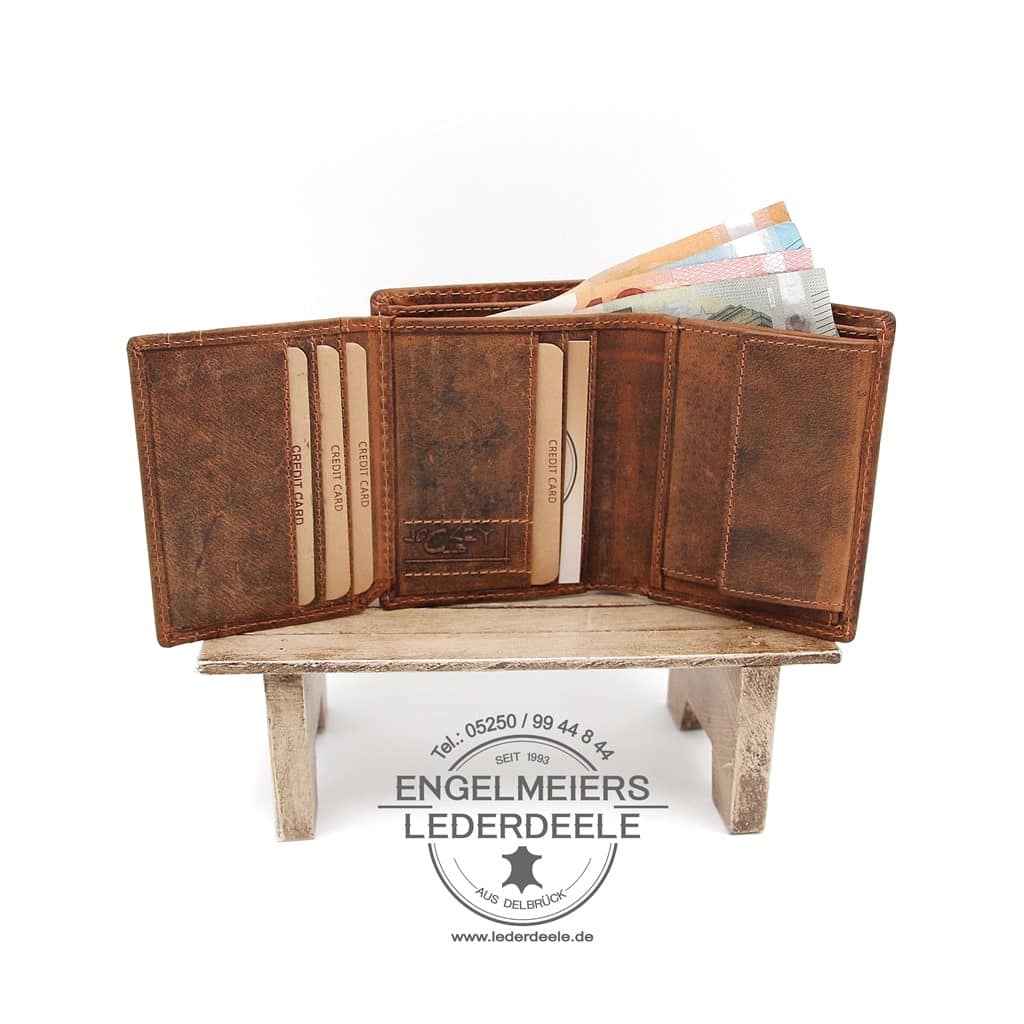 Jockey Club - 1458-25-4 Portemonnaie Hecht midi Jockey Club cognac Produktansicht