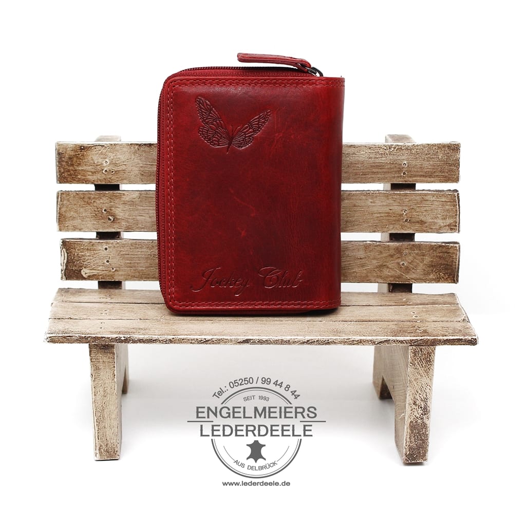 Jockey Club - 1553-Rot- 3 Damenbörse Schmetterling midi Jockey Club rot Produktansicht