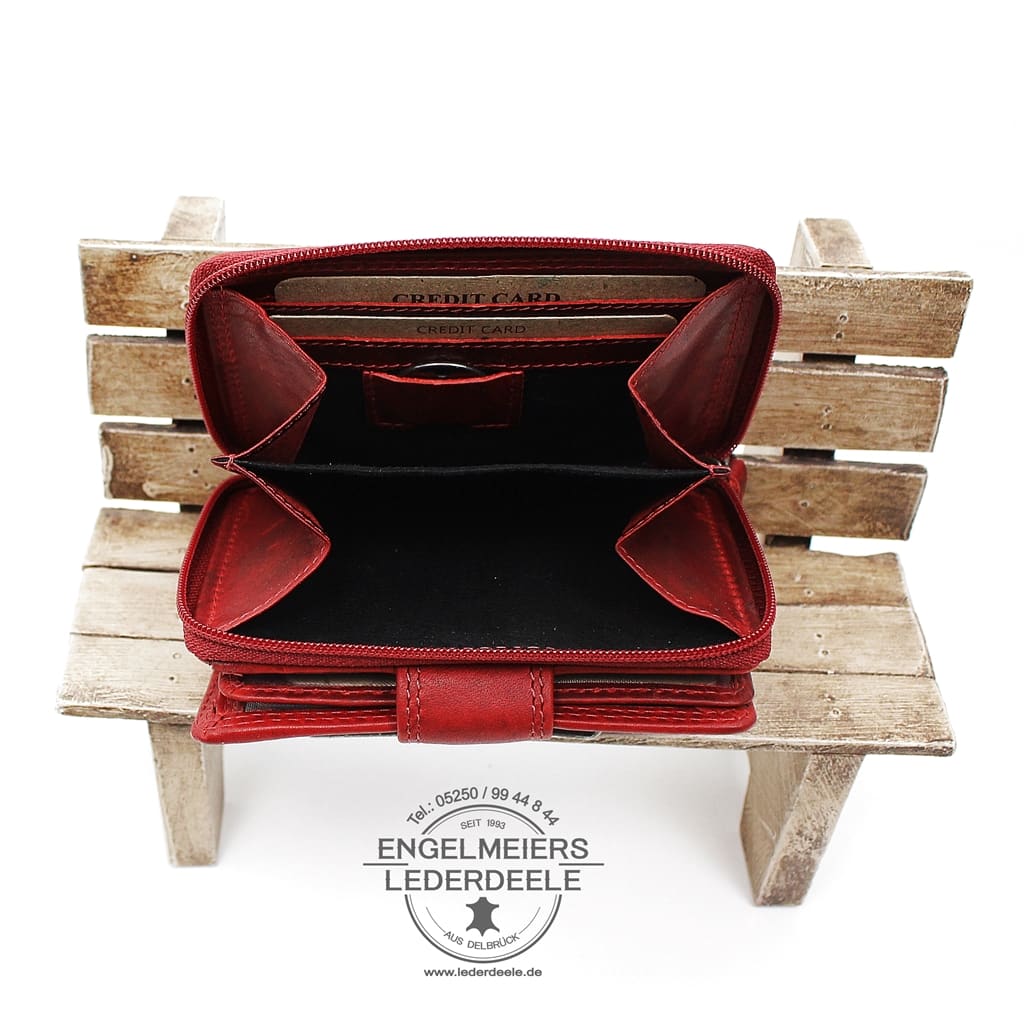 Jockey Club - 1553-Rot- 7 Damenbörse Schmetterling midi Jockey Club rot Produktansicht